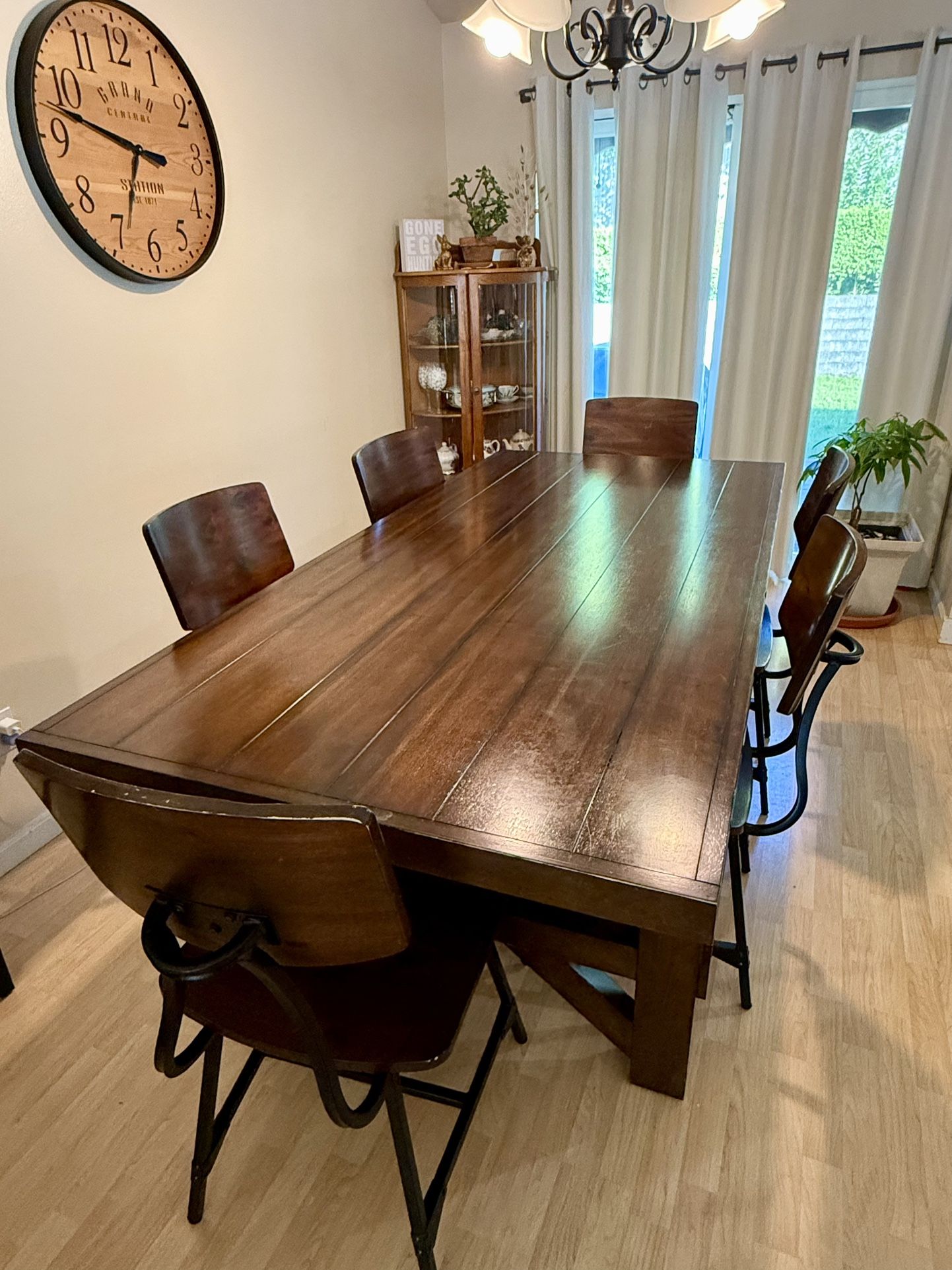 Solid Wood Kitchen Dinning Room Table Set 