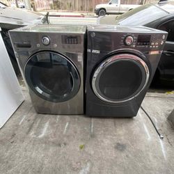 SET WASHER AND DRYER LG, GENERAL 🆓️Free Delivery 🆓️ STAINLESS STEEL-SIDE BY SIDE -STACKABLE 