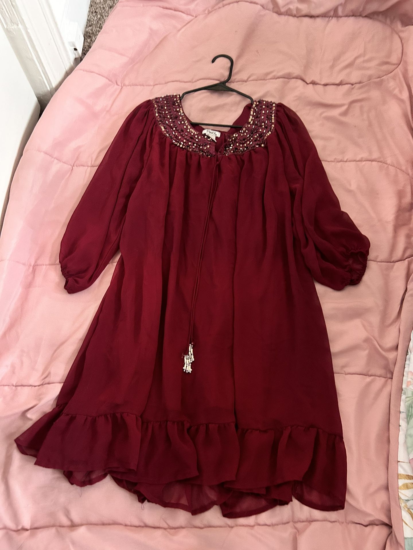 Women’s Burgundy Dress