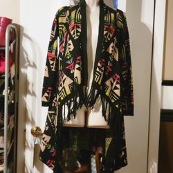 Tribal Design Cardigan 