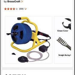 BrassCraft 5/16 in x 50 FT CABLE DRUM MACHINE plumbing