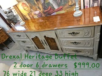 Buffet Cabinet Drexal Heritage We are located at 2811 East Bell road. Another Time Around Furniture.