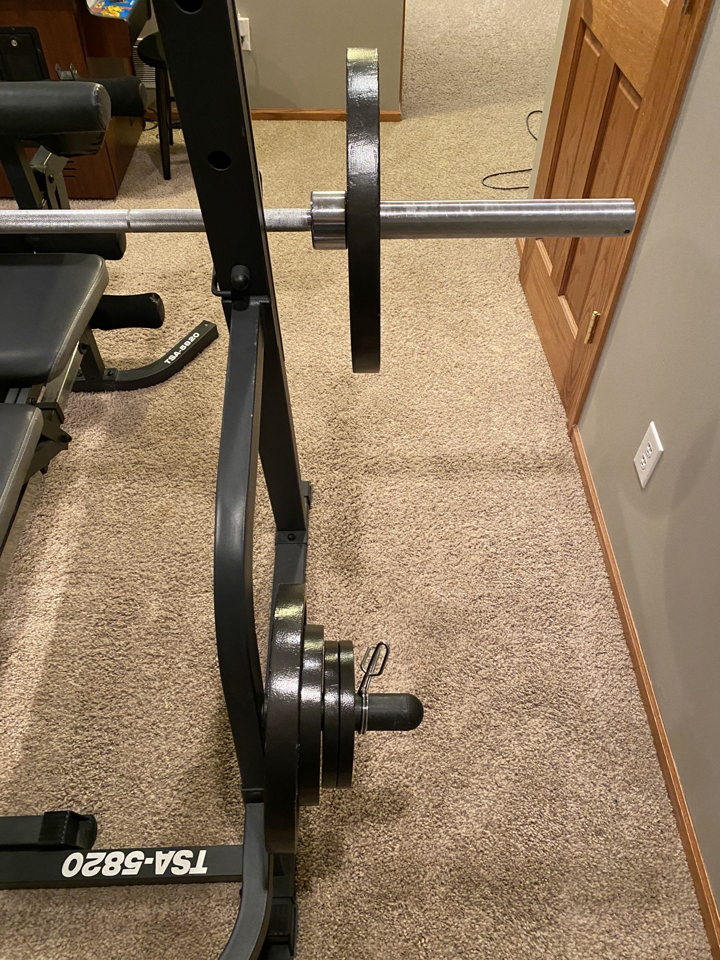 TSA 5820 Bench And Squat Rack Used Good Condition for Sale in Lakeville MN OfferUp