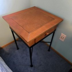 End Table With Chess Pieces