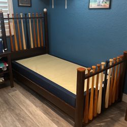 Baseball Twin Bed With Box Spring