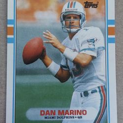 1989 Topps Dan Marino #293 Miami Dolphins Football Card HOF