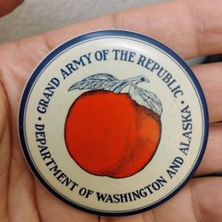Antique Civil War Veterans Pinback Washington Alaska 