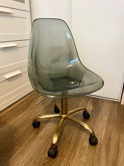 Clear Plastic Rolling Chair