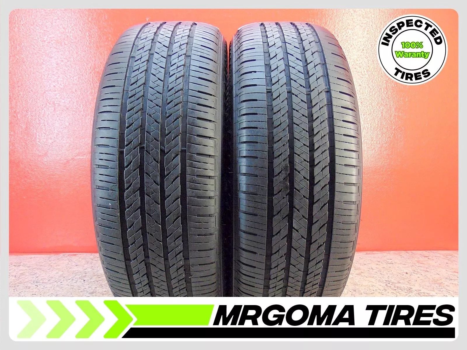 SET OF 2 BRIDGESTONE ALENZA A/S02 RFT 235/60/18  USED TIRES 80% LIFE 103H