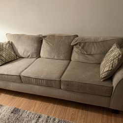 Beige Couch One Year Old