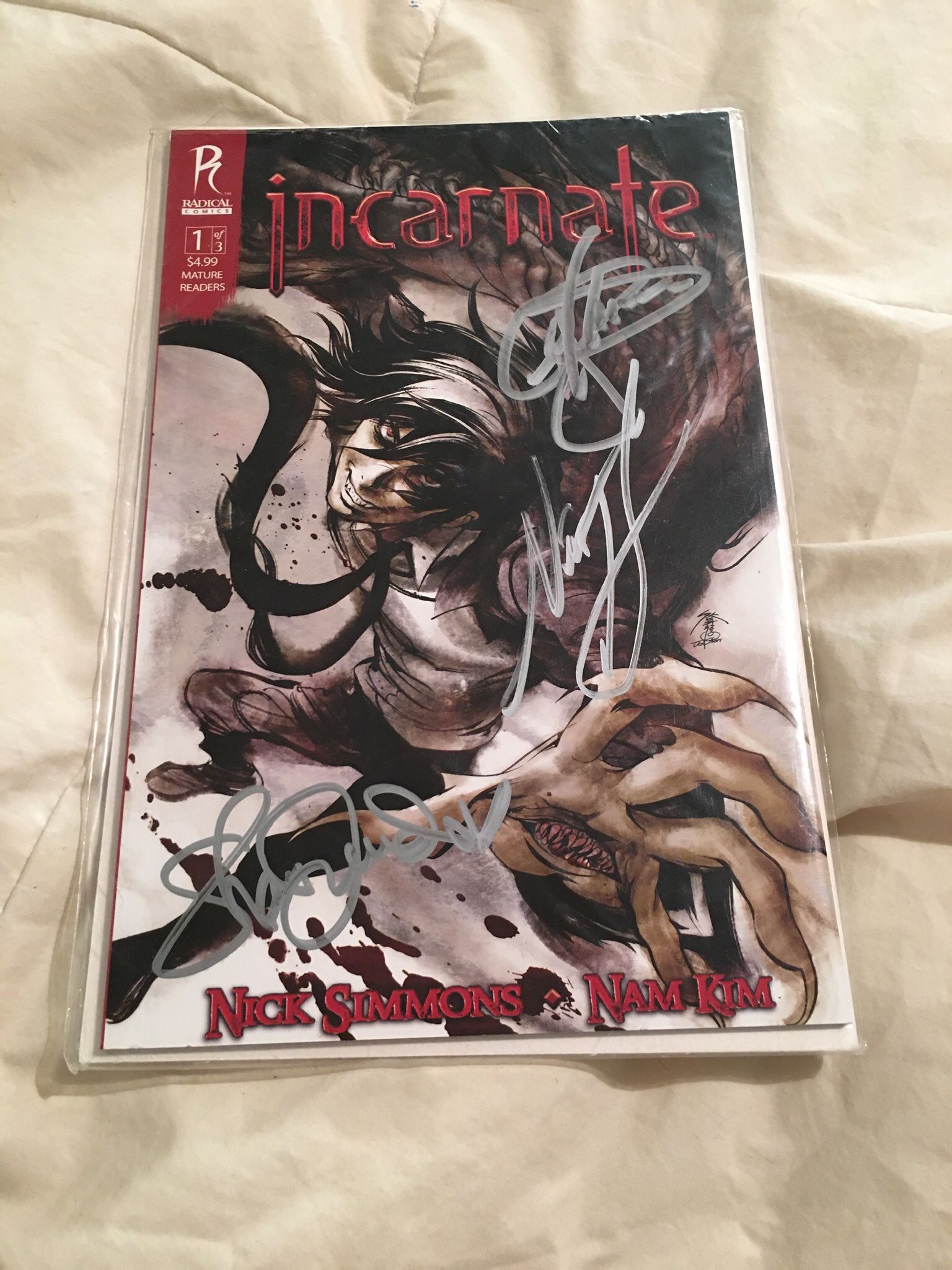 Incarnate #1 (Signed by Nick Simmons, Gene Simmons, and Shannon Tweed)