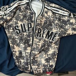 Supreme Kanji Zip Up Camo