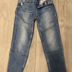 Paige High Rise Sarah Straight Jeans Pre-owned