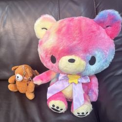 Cute Bear Plush And Keychain