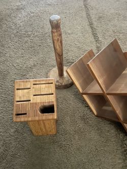 Kitchen Knife Block/Paper Towel holder