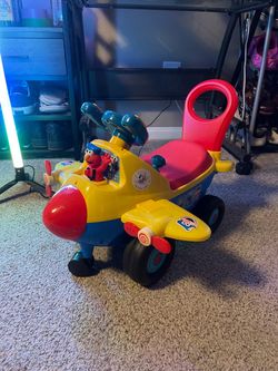 Home Kiddieland Sesame Street Elmo's Plane Light And Sound Activity Ride On