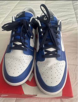 Nike Dunk Low Blue and White Sneakers
