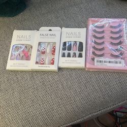 nails and lashes! $5 each lashes $7