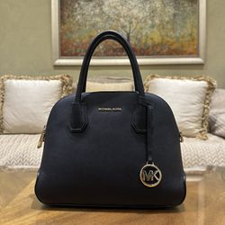 Micheal Kors Black Dome Satchel