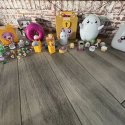 Lot of LankyBox toys and plushies