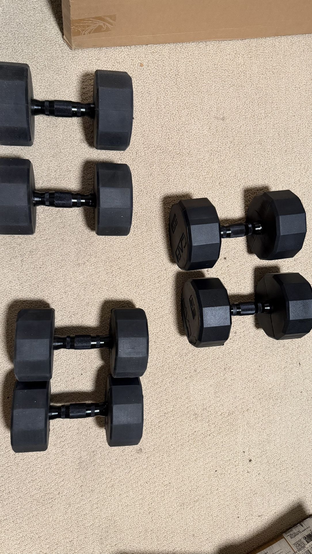 NEW 190lb Dumbbell Set