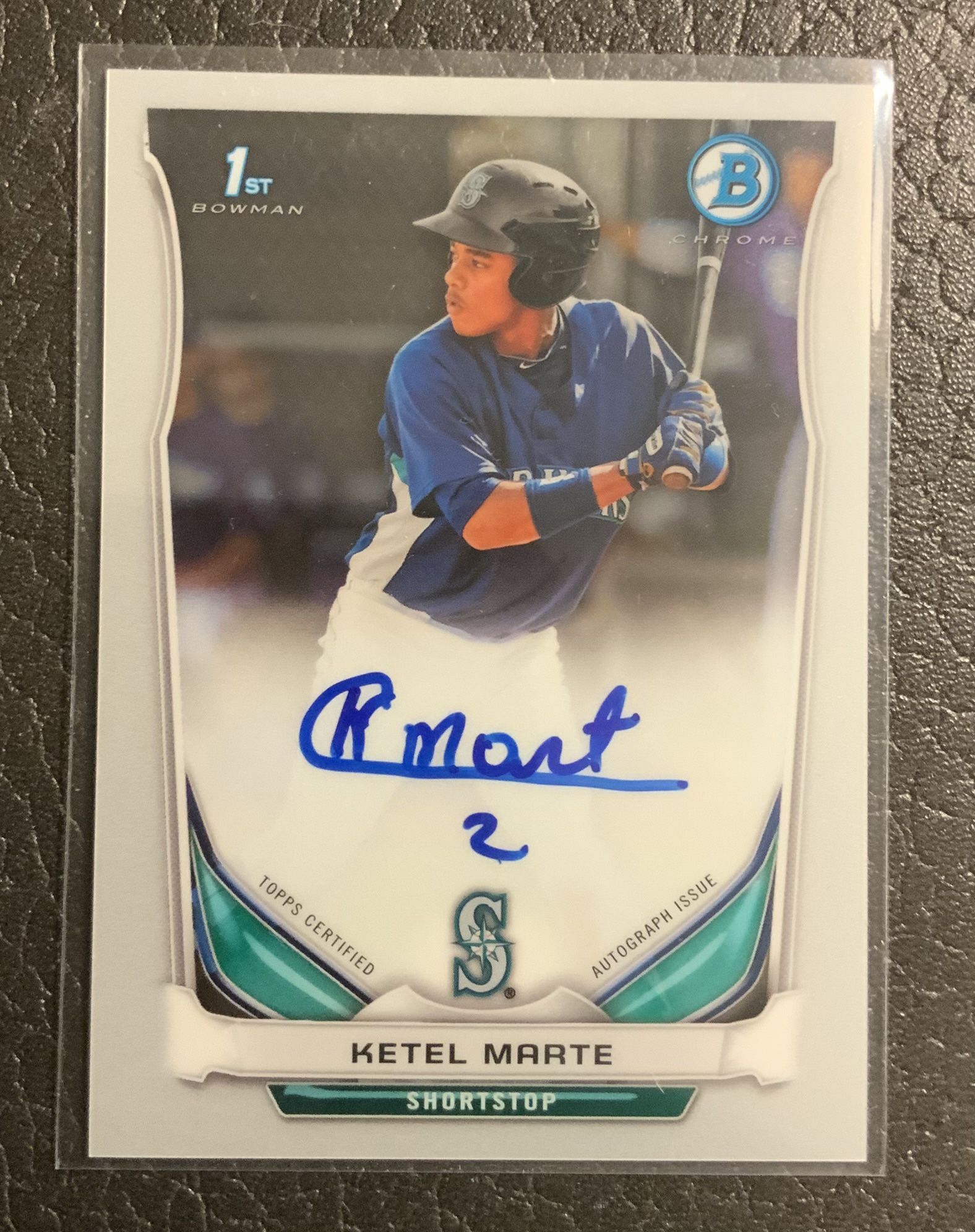 Ketel Marte 2014 Bowman Chrome Autograph Rookie Card