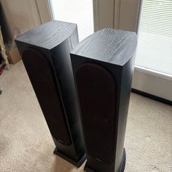 Standing Loudspeakers + Sony Stereo Receiver