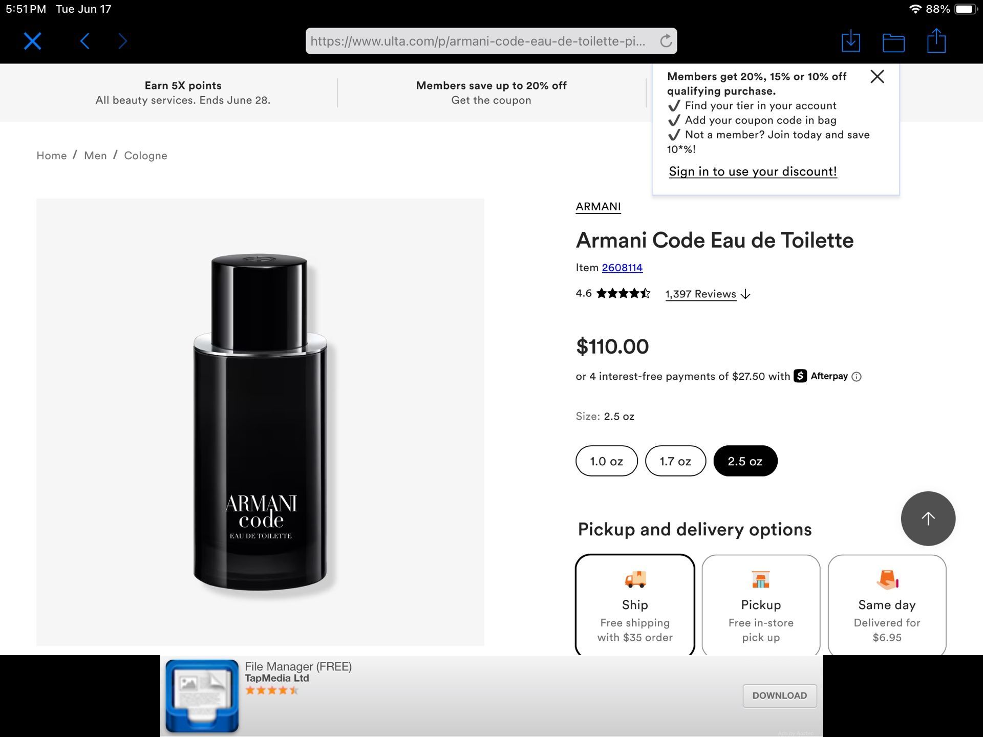 Armani Code