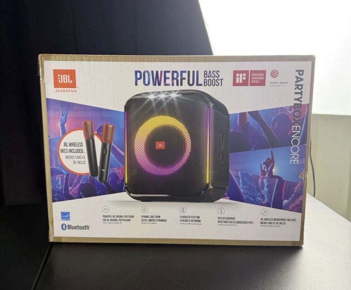 jbl partybox encore essential portable wireless party speaker 