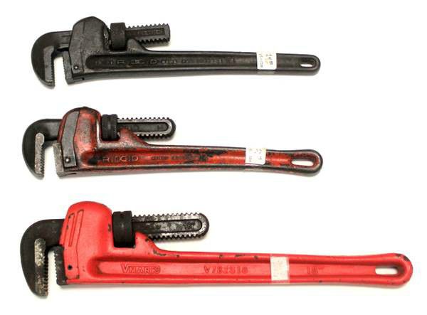 Assorted Pipe Wrenches (Priced Individually)