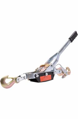 Come Along Winch Heavy Duty Cable Winch Puller with 3 Hooks & 2 Gears, Automotive Hoist Cable Puller Power Puller Kit – 5 Capacity Winch Product Image