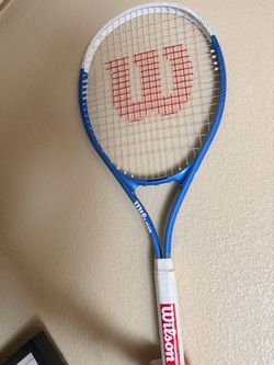 Wilson Tennis Racket Blue and White