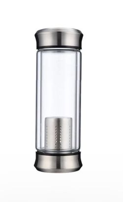 Tea/Coffe 16oz Infuser Glass Bottle