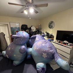 2-LARGE MEE MEOWS STUFFED ANIMAL PETS AVAILABLE 