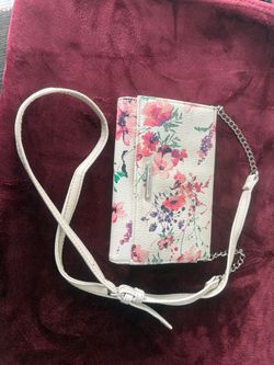New York & Company Floral Crossbody Wallet Bag