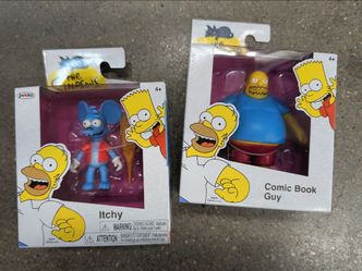 Jakks The Simpsons - Itchy and Comic Book Guy