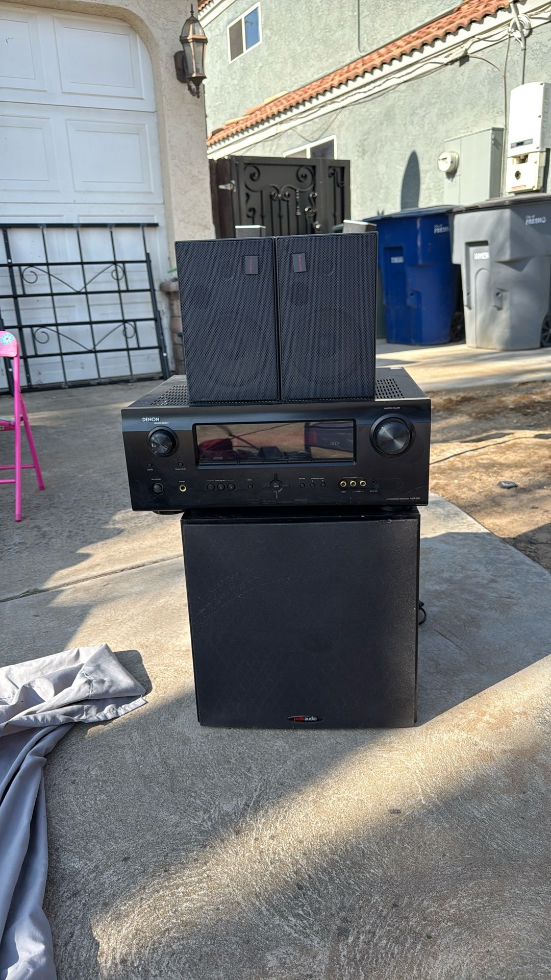 denon receiver with speakers