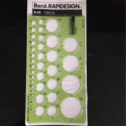 Berol RAPIDESIGN R-40 Circle Template 