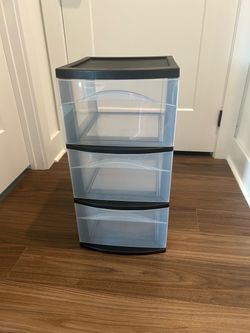 3-Drawer Plastic Storage Organizer