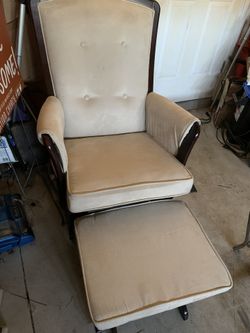 Glider Chair with Ottoman JUST REDUCED!!! Great Condition Very Comfortable.
