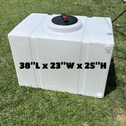 💧 100 Gallon Water Tank – Square Poly Tank – Business / Construction / Outdoor Use