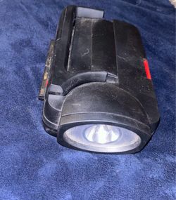 Vintage flashlight With built in Portable Tool Box - Ratchet Screwdriver Sockets - 26 pieces