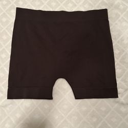 Brown and red shorts