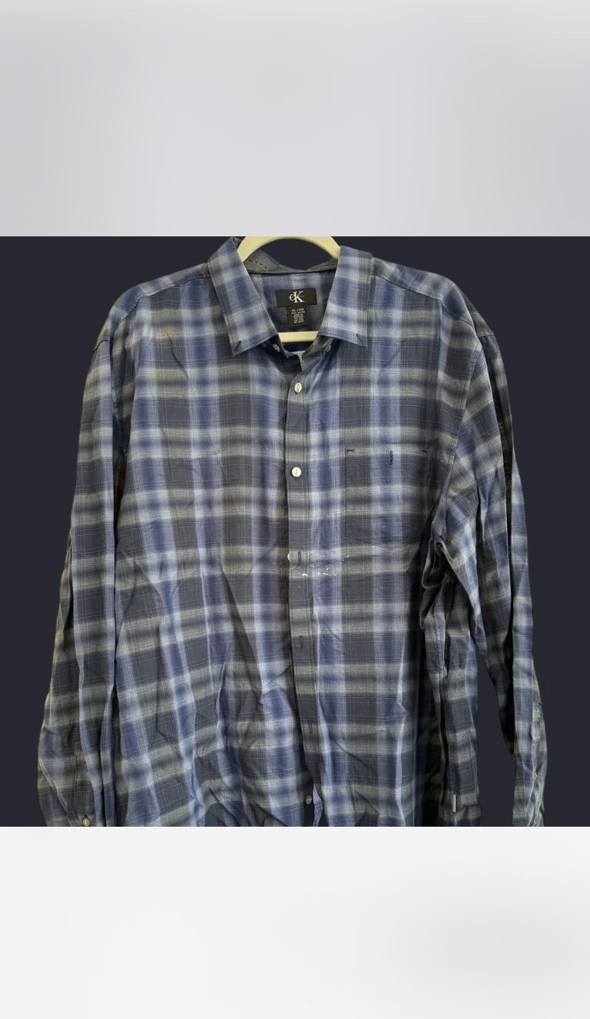 Calvin Klein Long Sleeve Plaid Shirt
