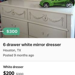 White dresser