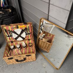 Picnic Basket And Mirror