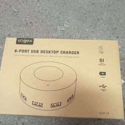 Vogek 6-Port USB Desktop Charger