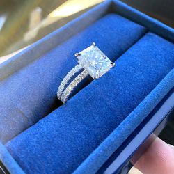 Engagement Ring / 3.5ct with matching band Size 7