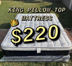 King pillow top mattress