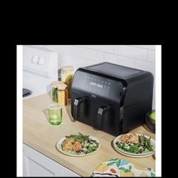 Brand New! Bella Pro Series  8-qt. Dual Baskets Digital Air Fryer-Matte Black